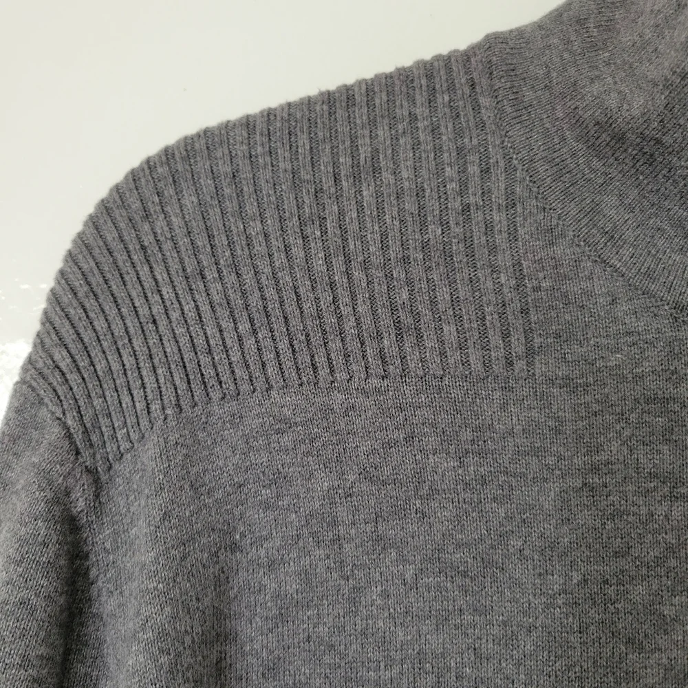 MICHAEL Michael Kors Gray Half Zip Pullover Sweater Size L